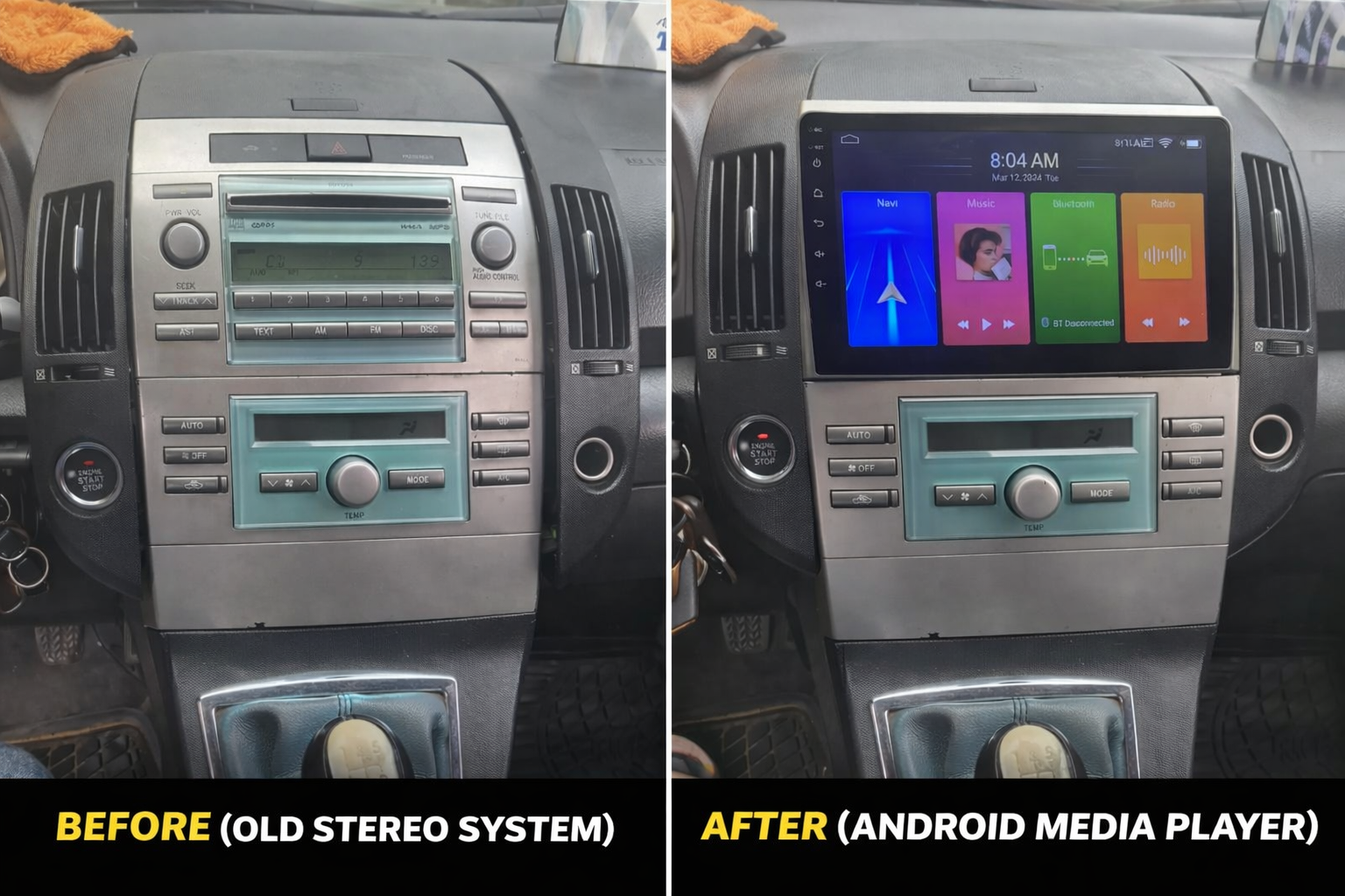 Installation Lecteur Android avec Caméra de Recul